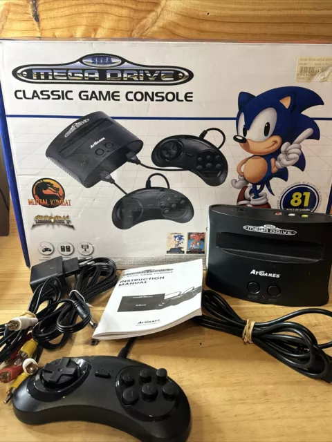 Sega Mega Drive Mini Classic Game Console 81 Games Sonic Testé Avec 1 Manette