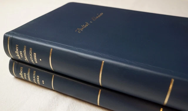 CHAMISSO Werke Band 1+2 Winkler LEDER-EINBAND GANZLEDER Dünndruck Weltliteratur