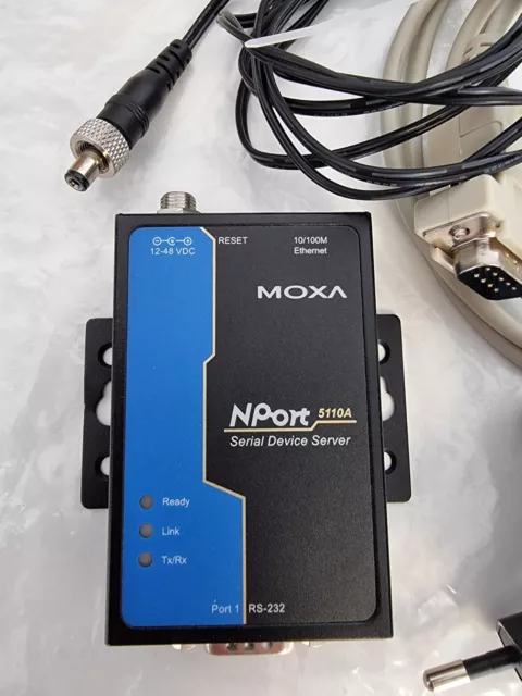 Moxa NPort 5110A / 1-port RS-232 / 12-48 Vdc / Serial Device Server