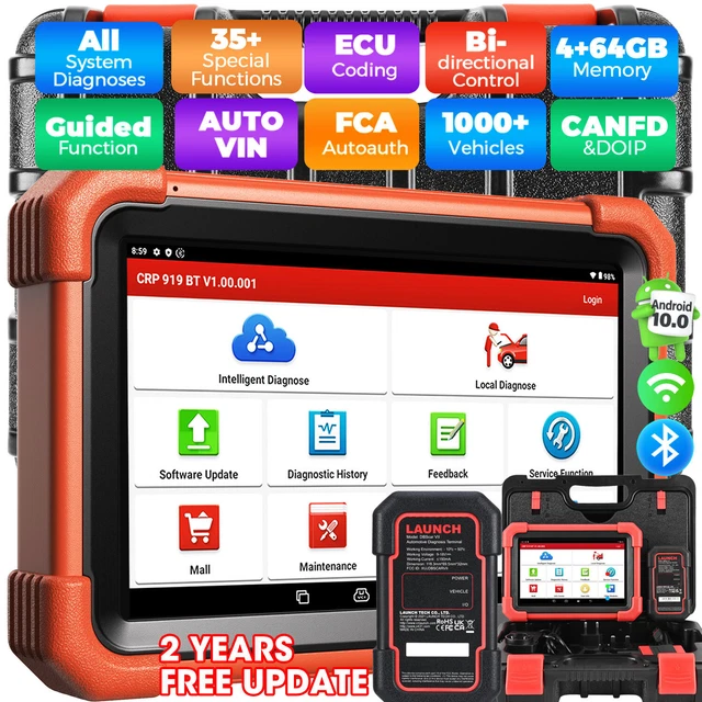 LAUNCH X431 PRO ELITE outils de Diagnostic de voiture peut FD DOIP tous les systèmes 31 réinitialiser la codage ECU bidirectionnel Scanner automatique OBD OBD2  34