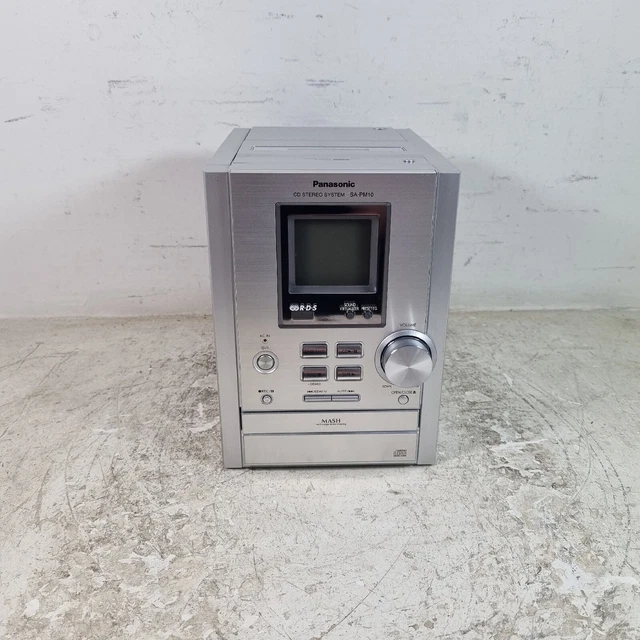 PANASONIC SA-PM10 MICRO Bookshelf Stereo System CD, Tape, Radio Main ...