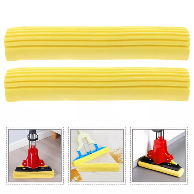2pcs Sponge Mop Head Roller Refill for Home Cleaning-FI