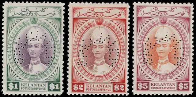 Malaiische Staaten Kelantan, 1937, 28-42 Spec., ungebraucht