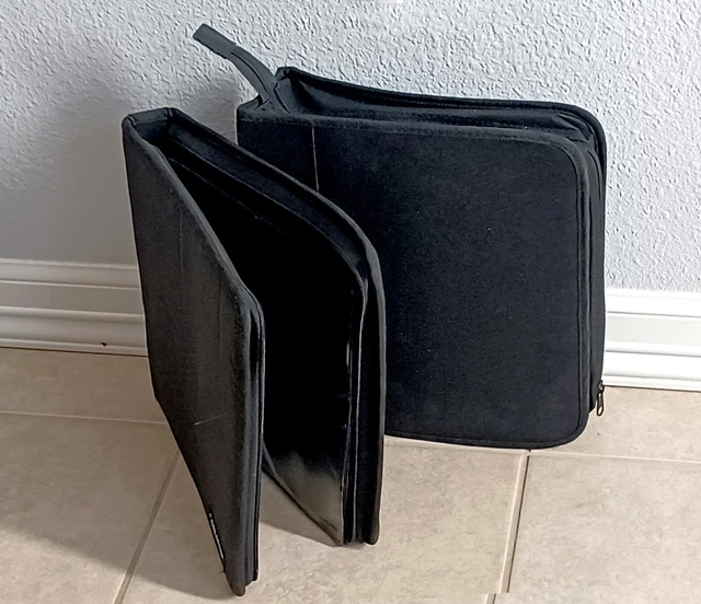 Set of 2 CD DVD Case Holders - capac 352 discs total - Used - Very Good Cond