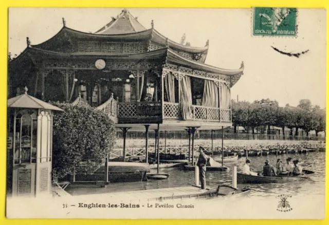 CPA France ENGHIEN les BAINS Val d'Oise Le PAVILLON CHINOIS The Chinese Pavilion