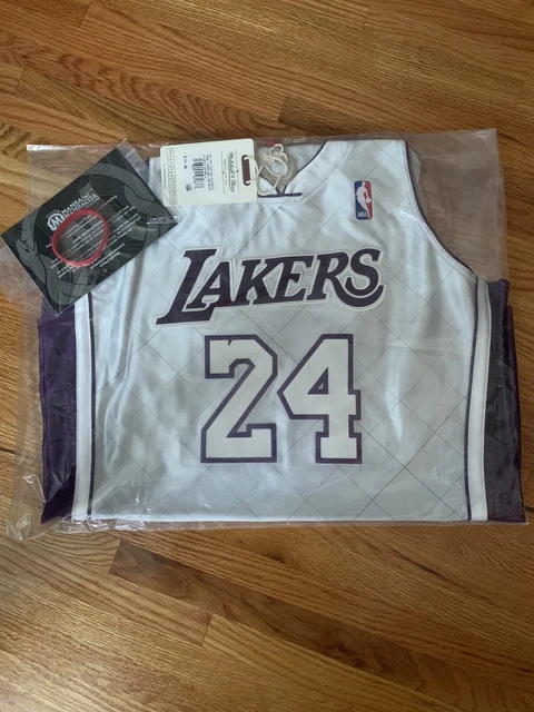 Kobe Bryant Los Angeles Lakers Mitchell & Ness 2007-08 Hardwood Classics  75th Anniversary Platinum Authentic Jersey - Silver