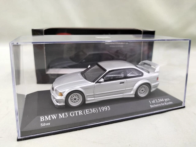 1:43 BMW M3 E36 GTR 1993 Blanc Motorsport Design Minichamps Limitée