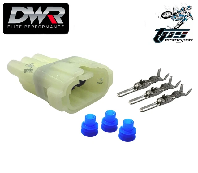 Wire Plug R55380 DWR 3 PIN Wire Electrical Connector Plug Wiring Harness Loom Repair ...