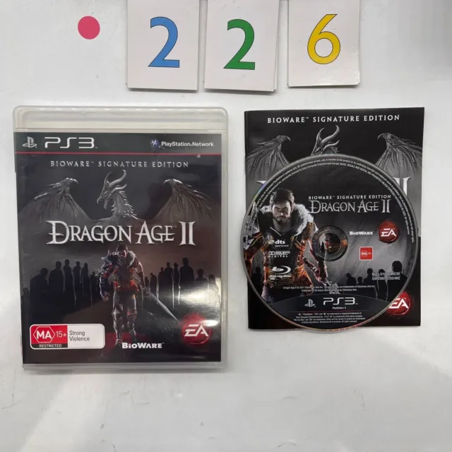 Dragon Age II 2 Bioware Signature Edition PS3 Playstation 3 Game + Manual r226