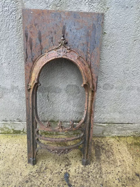 Antique Vintage Cast Iron Fire Place Surround