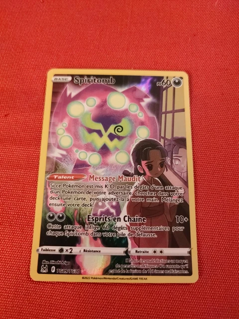 Carte Pokémon Spiritomb TG09/TG30 EB11 Epée & Bouclier Origine Perdue