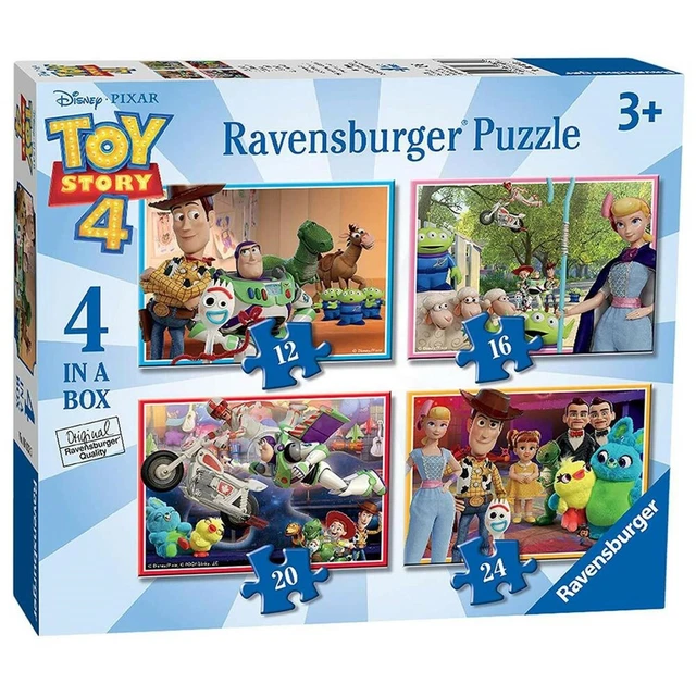 RAVENSBURGER TOY STORY 4 4InABox Jigsaw Puzzles Disney 3yrs+ £10.99