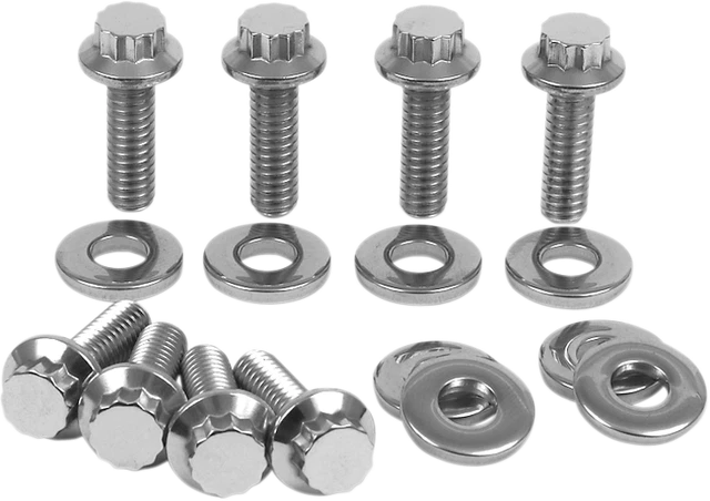 Diamond Engineering Rocker Box 12-Point Polished Stainless Engine Bolt Kit