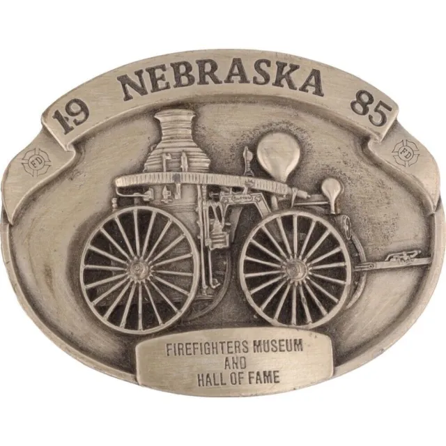 Neuf Nebraska Pompiers Musée Kearney Hall Fame NEFFM NOS Ceinture Vintage Buckle