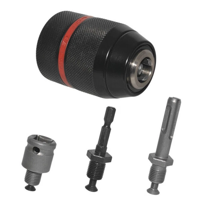 1/2-20UNF 13mm Keyless Drill Chuck Hex/SDS/Socket Bit Driver Converter Adapter