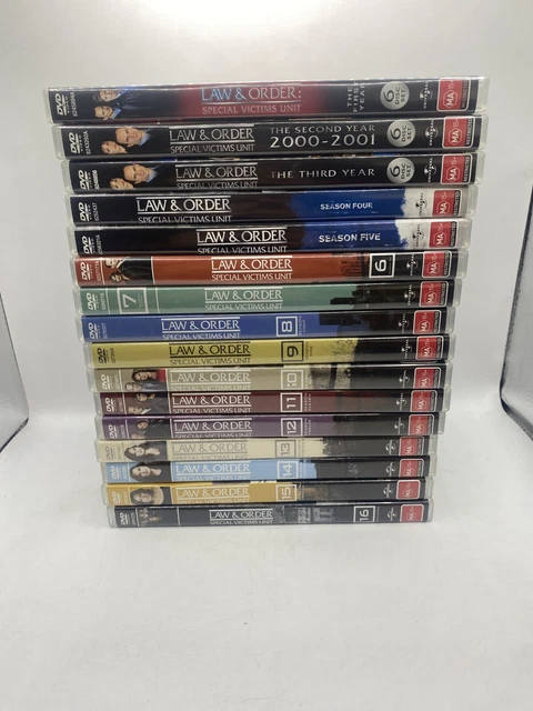 LAW AND ORDER SVU : Complete Season 1- 16 DVD Very Good Condition TV ...
