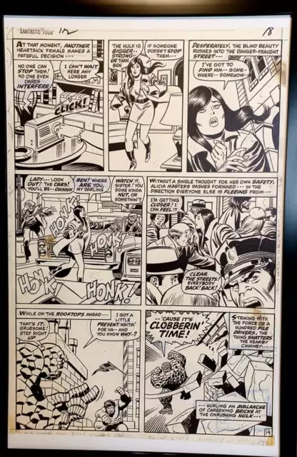 Fantastic Four #112 pg. 14 by John Buscema 11x17 FRAMED Original Art Print Marve