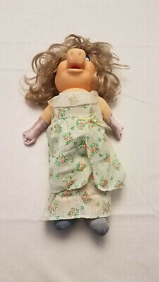 1980 Miss Piggy DressUp Doll Plush Vintage Muppets Fisher Price 890 Garden Party