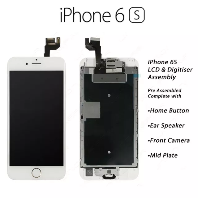 For iPhone 6 6s 7 8 Plus LCD Screen Replacement Touch Display+Home Button+Camera 3