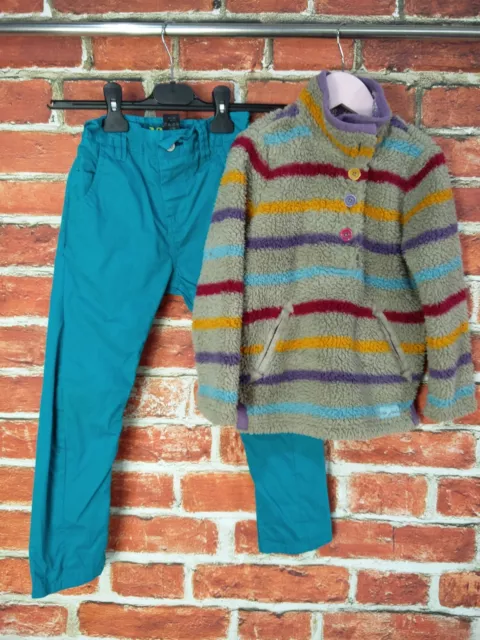 Girls Bundle Age 4-5 Years Next Joules Trousers Fleece Jumper Warm Kids 110Cm