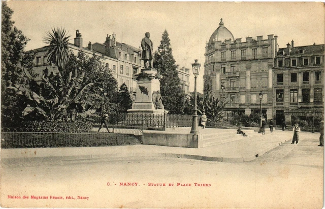 CPA Nancy-Statue et Place Thiers (187378)