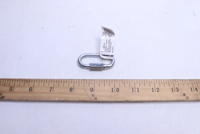 Campbell Chain Quick Link Zinc Plated Steel 3/16" x 1-7/8" OAL T7645116V