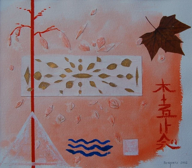 Nº 275 - Simbolo Reiki 2, Técnica mixta, s/marco, 32x36 cm.