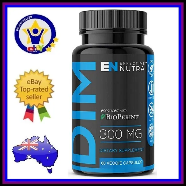 DIM DIINDOLYLMETHANE 300mg DOUBLE STRENGTH Improve Mood Balance Metabolism