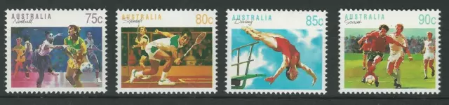 Australian Decimal Stamps 1991 Sport Series III Definitives (Set of 4) MNH