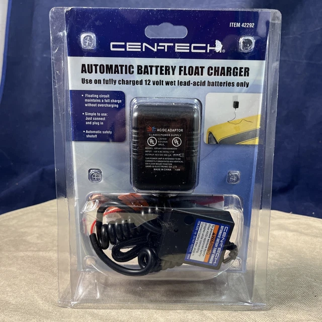 12 VOLT AUTOMATIC Battery Float Trickle Charger by CenTech 9.99