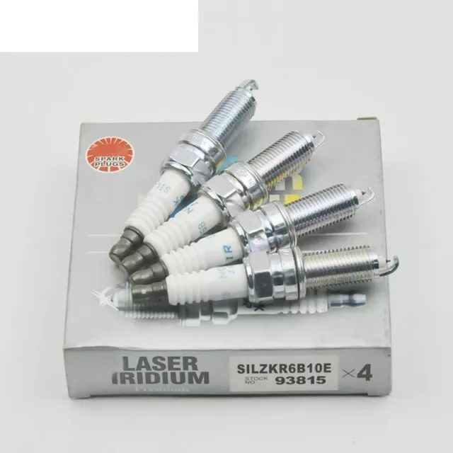 4PCS Laser Iridium Spark Plugs 93815 SILZKR6B10E For ngk Hyundai Accent Veloster