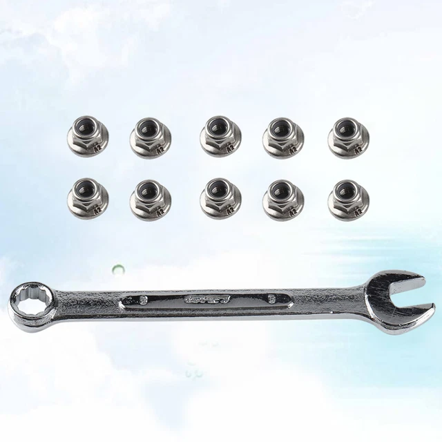 10 Pcs Kontermutter Aus Edelstahl M12 Feingewindemutter Selbsthemmend
