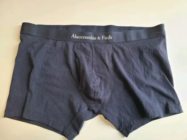 Abercrombie & Fitch Soft AF XL Mens Boxer Brief Trunk Black Cotton Stretch Pride