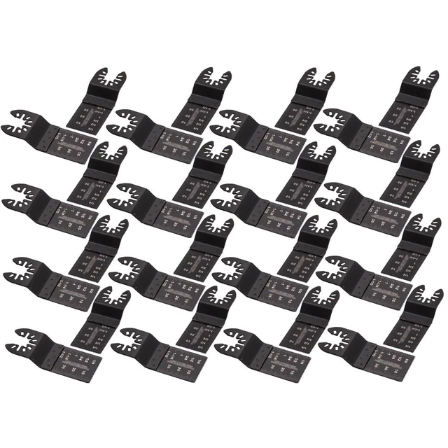 20x 34mm Universal Saw Blade Set Oscillating Multi Tool Straight Scale Multitool