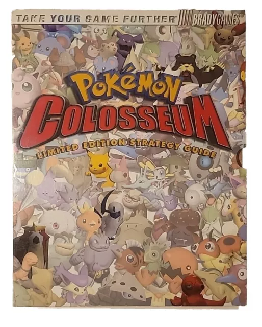 Vintage Rare Pokemon Colosseum Limited Edition Strategy Guide W/ Poster Complete