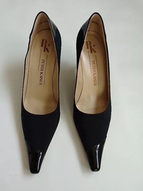 Navy satin shoes top uk