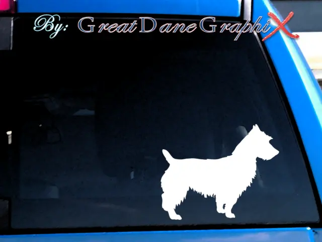 Australian Terrier -Vinyl Decal Sticker -Color Choice -HIGH QUALITY