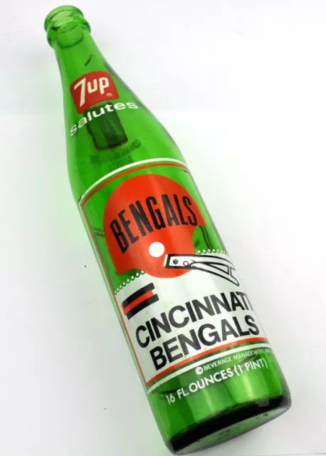 7up Bottiglia USA 1974 NFL Cincinnati Bengals American Gioco Del Calcio