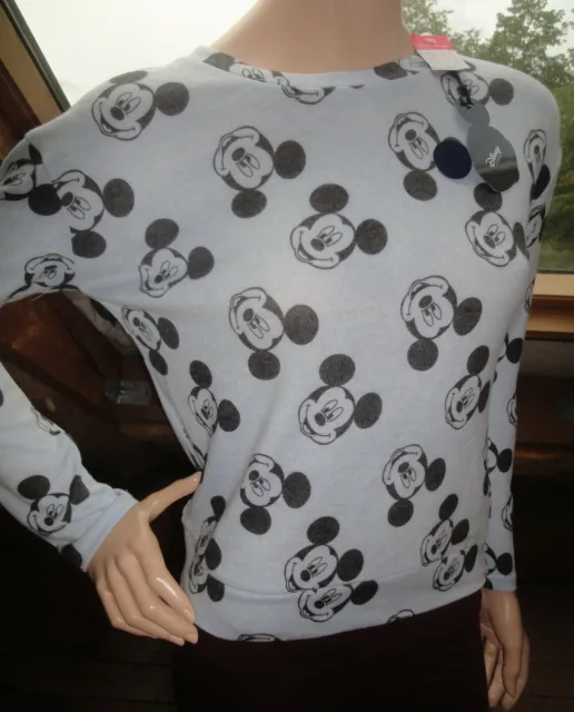 Mickey Maus Minnie Mouse Disney Schlafanzug Oberteil Pullover Hausanzug Kinder