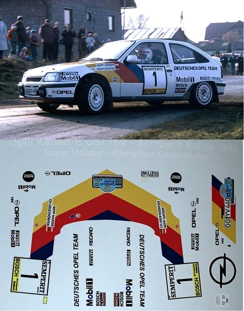 Autocollant Décalcomanie OPEL KADETT GSI - L.AITKEN-WALKER R.OF NEW ZEALAND 1990 - Neuf