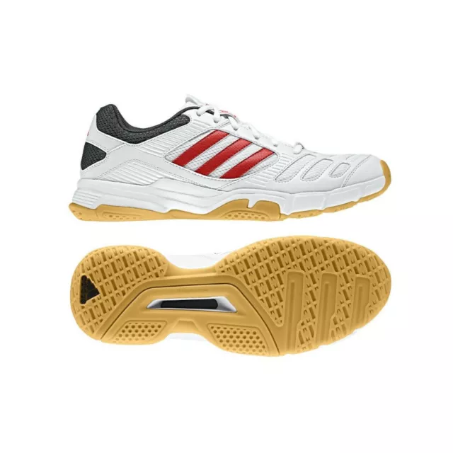 Adidas Badminton Shoe Bt-Boom Rrp: Size 46 2/3 White New