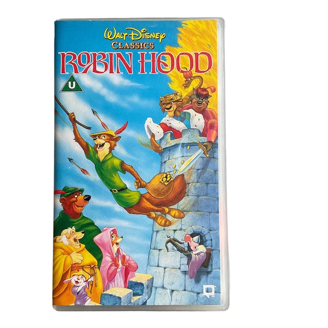 WALT DISNEY CLASSICS Robin Hood (VHS, 1993) Animated Certificate U EUR
