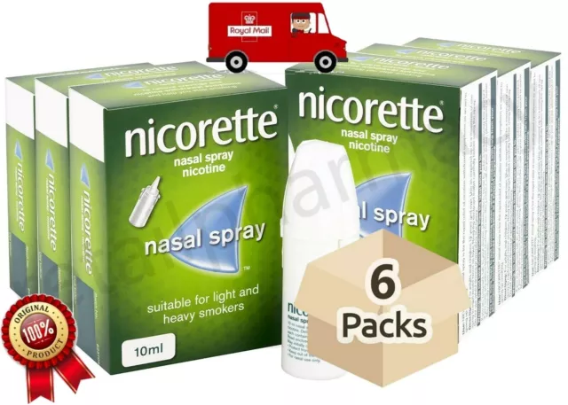 Nasal Spray Nicorette 10ml - 6 Paquet Expire Avril 2025