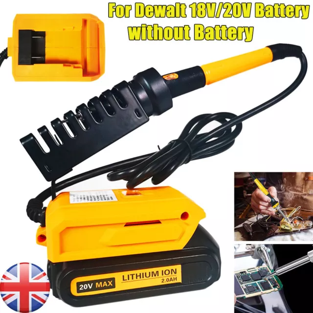 Cordless Electric Soldering Iron Welding Tool 510°C for De-walt 18V/20V Battery