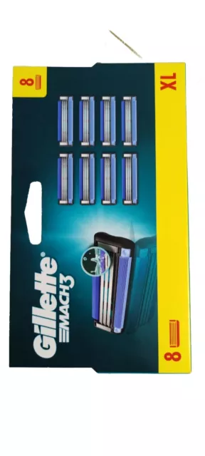 original lame de rasoir gillette mach 3 Boite De 8 Lames