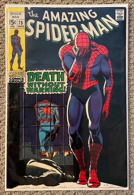 Amazing Spider-Man #75 (1969) KEY ISSUE! Iconic Cover Art By John Romita Sr.!