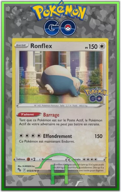 Ronflex Holo - EB10.5:Pokemon Go - 055/078 - French Pokemon Card