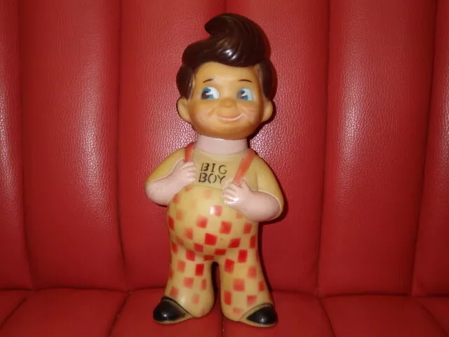 70 s  Big Boy   Soft Vinyl   Bank  2 Piggy Bank   Doll    Retro   Vintage   Co