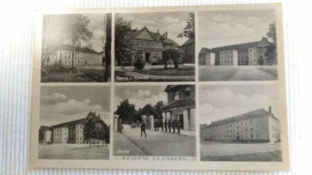 Alte Ansichtskarte Postkarte Kaserne Eilenburg Sachsen 1944 Feldpost gelaufen