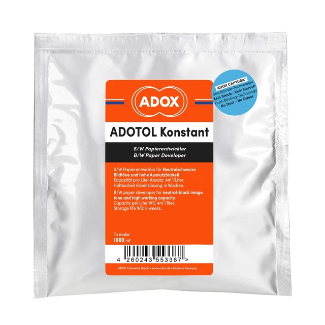 Desarrollador de papel ADOX ADOTOL Konstant II para enfoque de 1000 ml